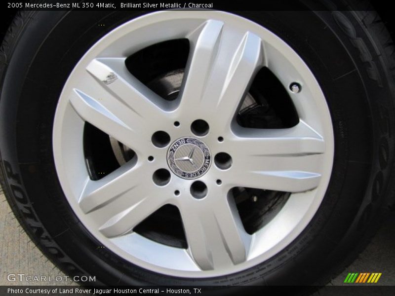 Brilliant Silver Metallic / Charcoal 2005 Mercedes-Benz ML 350 4Matic