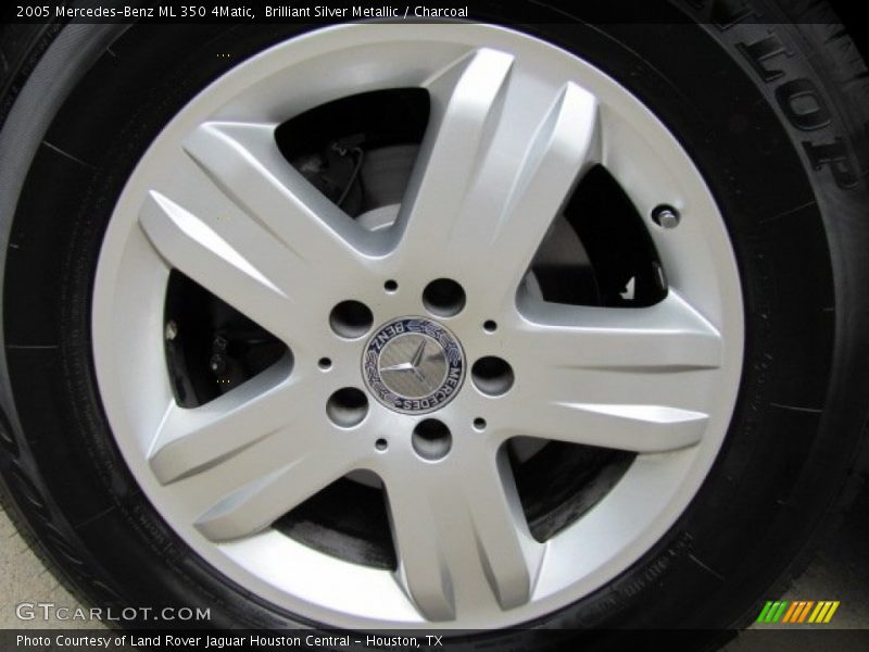 Brilliant Silver Metallic / Charcoal 2005 Mercedes-Benz ML 350 4Matic