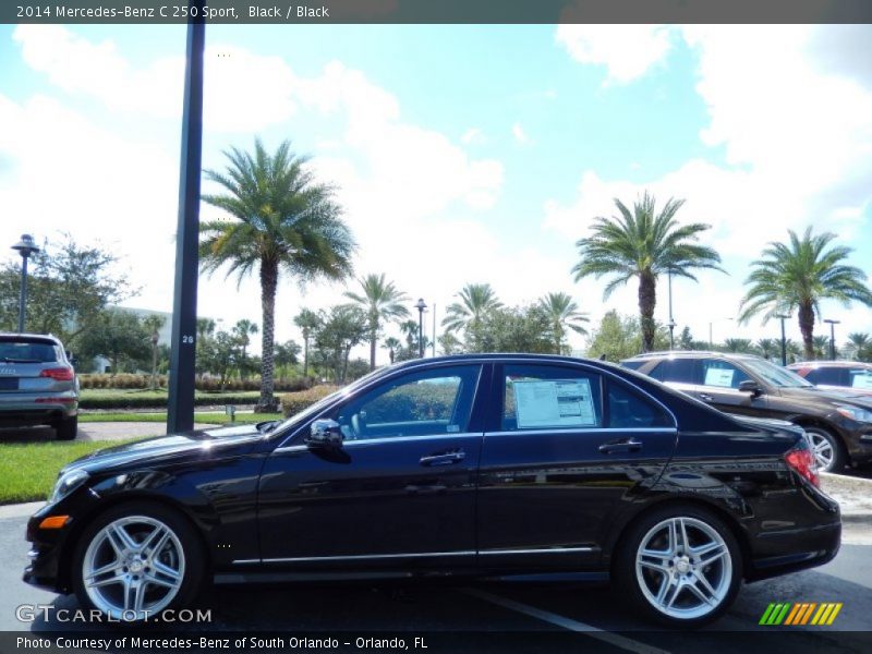 Black / Black 2014 Mercedes-Benz C 250 Sport