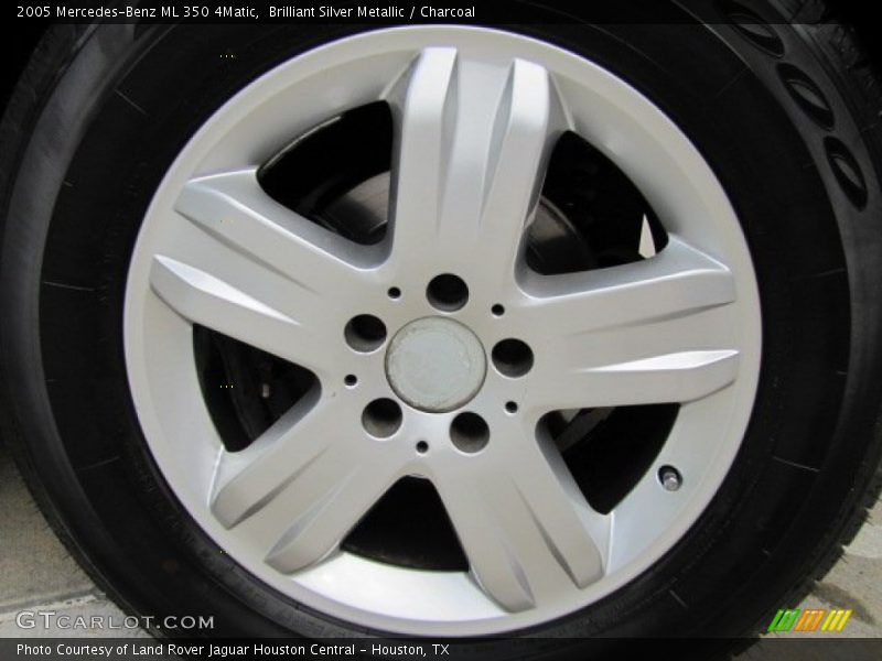 Brilliant Silver Metallic / Charcoal 2005 Mercedes-Benz ML 350 4Matic