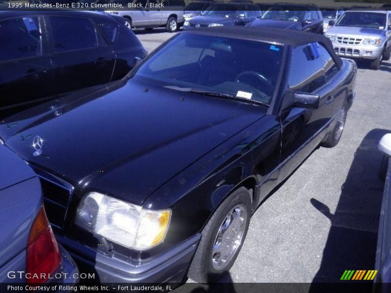 Black / Black 1995 Mercedes-Benz E 320 Convertible