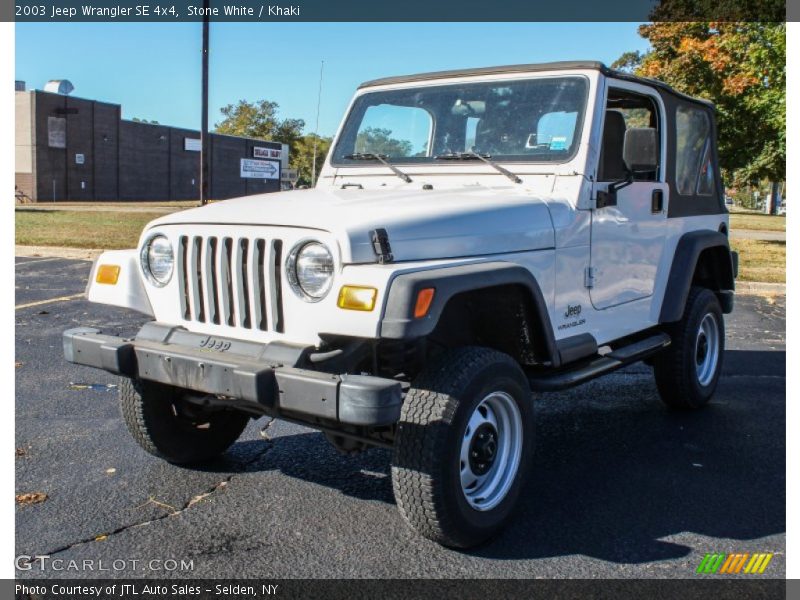 Stone White / Khaki 2003 Jeep Wrangler SE 4x4