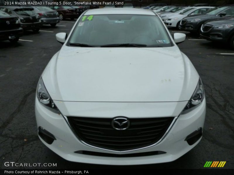 Snowflake White Pearl / Sand 2014 Mazda MAZDA3 i Touring 5 Door