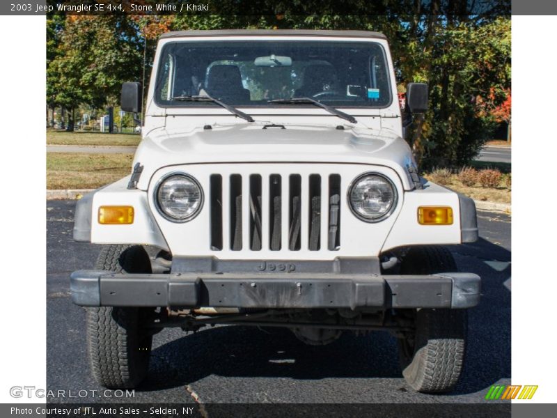 Stone White / Khaki 2003 Jeep Wrangler SE 4x4