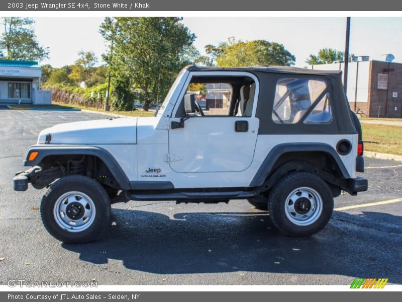 Stone White / Khaki 2003 Jeep Wrangler SE 4x4