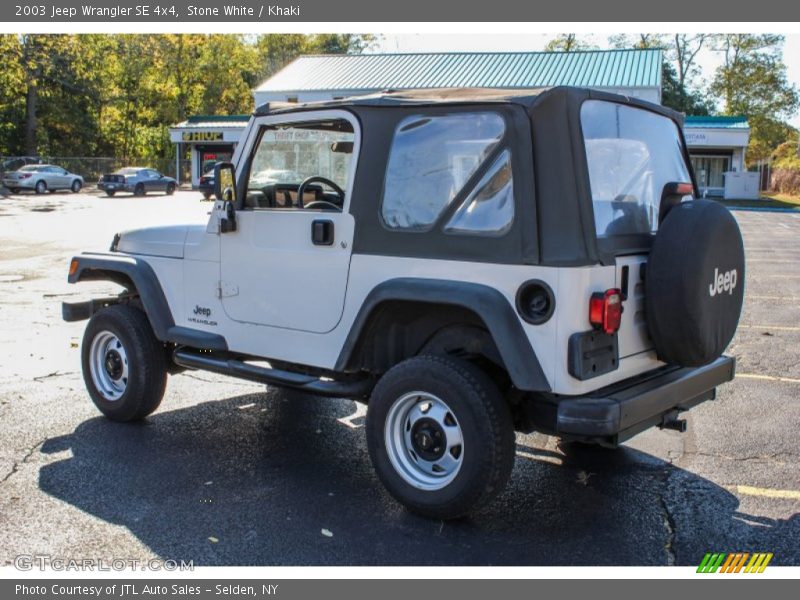 Stone White / Khaki 2003 Jeep Wrangler SE 4x4