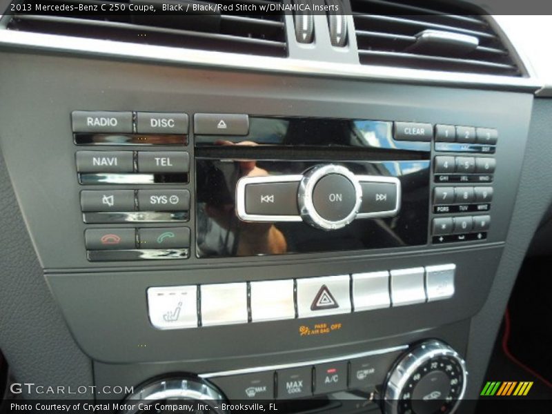 Black / Black/Red Stitch w/DINAMICA Inserts 2013 Mercedes-Benz C 250 Coupe