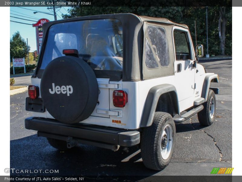 Stone White / Khaki 2003 Jeep Wrangler SE 4x4