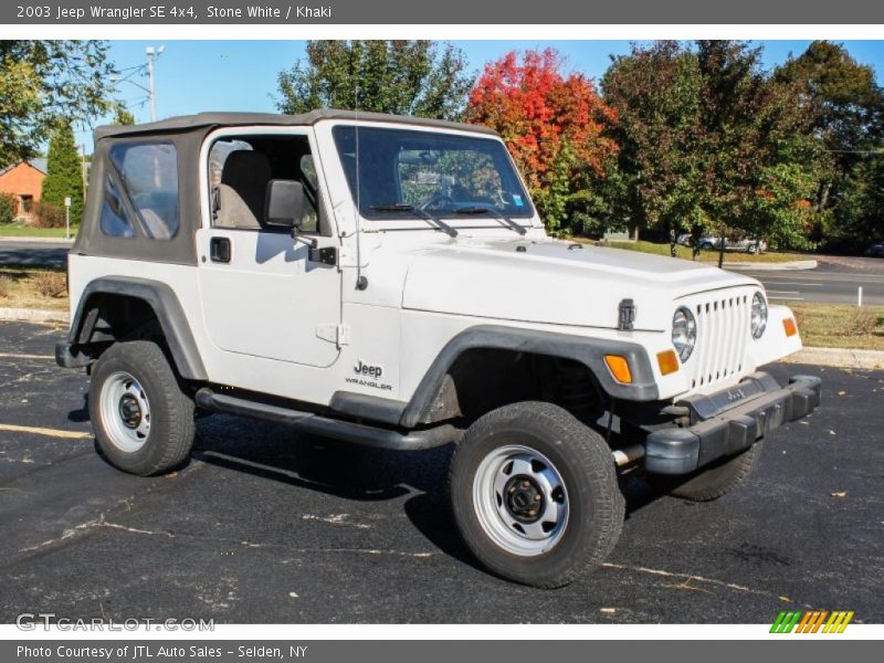 Stone White / Khaki 2003 Jeep Wrangler SE 4x4