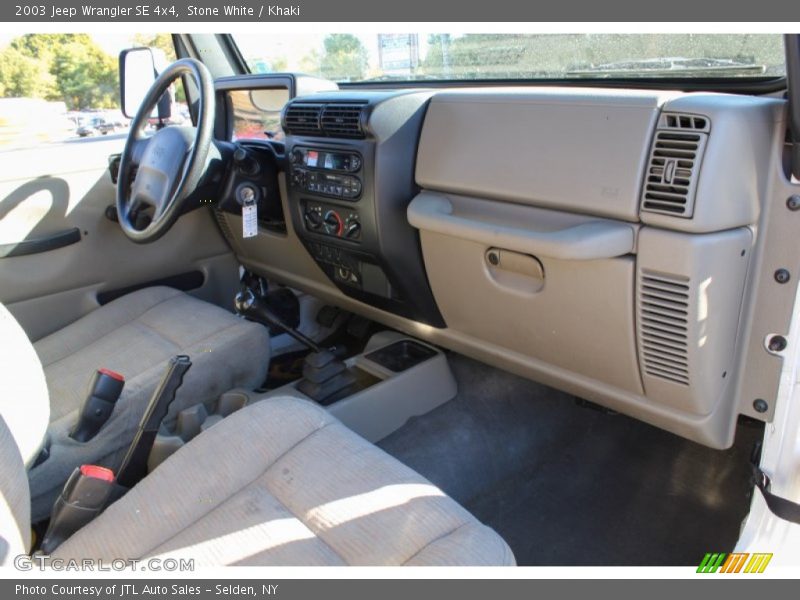 Stone White / Khaki 2003 Jeep Wrangler SE 4x4
