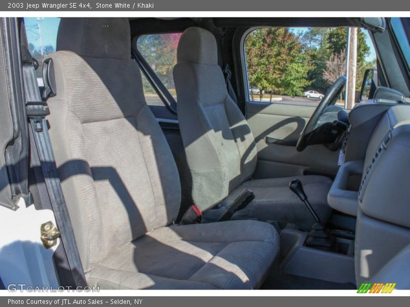 Stone White / Khaki 2003 Jeep Wrangler SE 4x4