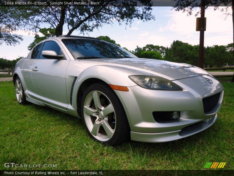 Sunlight Silver Metallic / Black 2004 Mazda RX-8 Sport