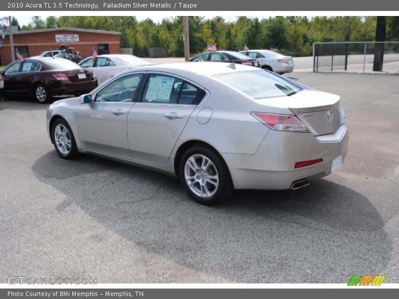 Palladium Silver Metallic / Taupe 2010 Acura TL 3.5 Technology