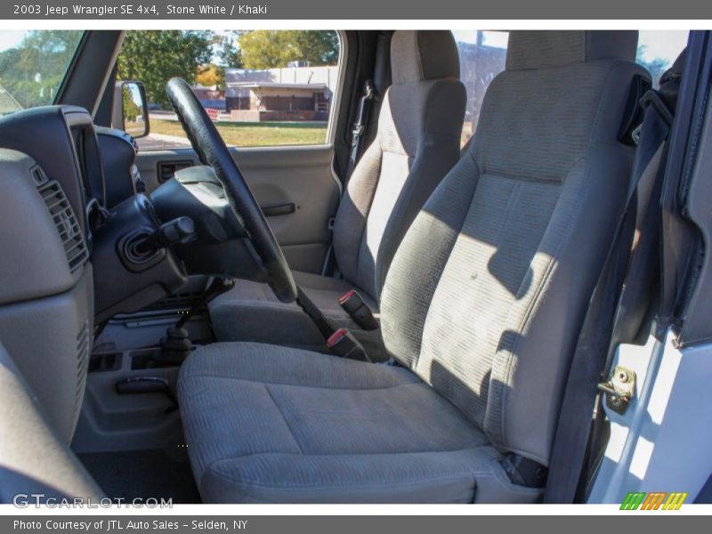 Stone White / Khaki 2003 Jeep Wrangler SE 4x4