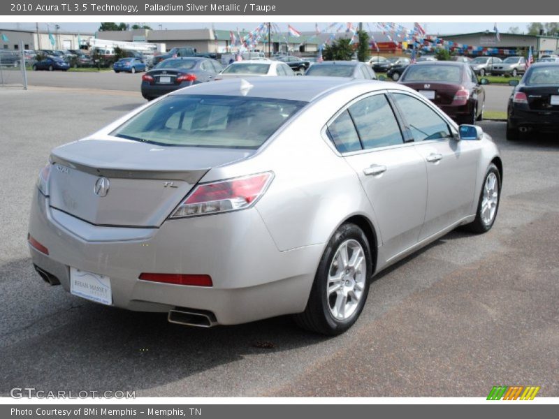 Palladium Silver Metallic / Taupe 2010 Acura TL 3.5 Technology