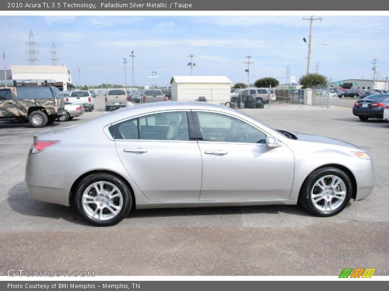 Palladium Silver Metallic / Taupe 2010 Acura TL 3.5 Technology