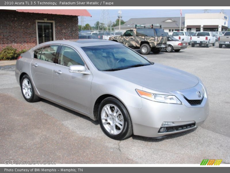 Palladium Silver Metallic / Taupe 2010 Acura TL 3.5 Technology