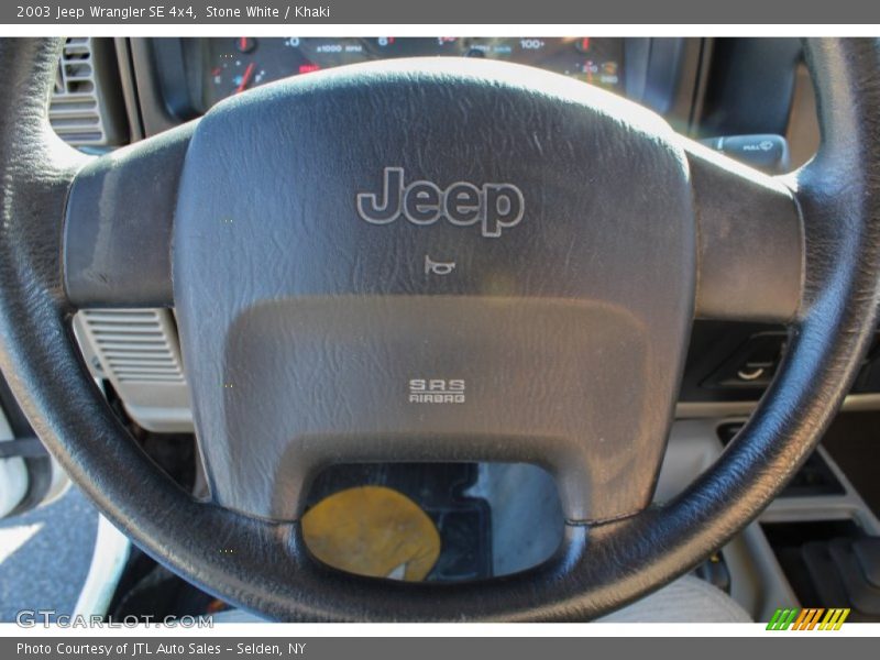 Stone White / Khaki 2003 Jeep Wrangler SE 4x4