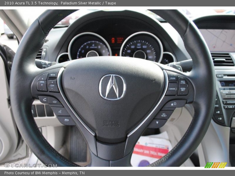 Palladium Silver Metallic / Taupe 2010 Acura TL 3.5 Technology