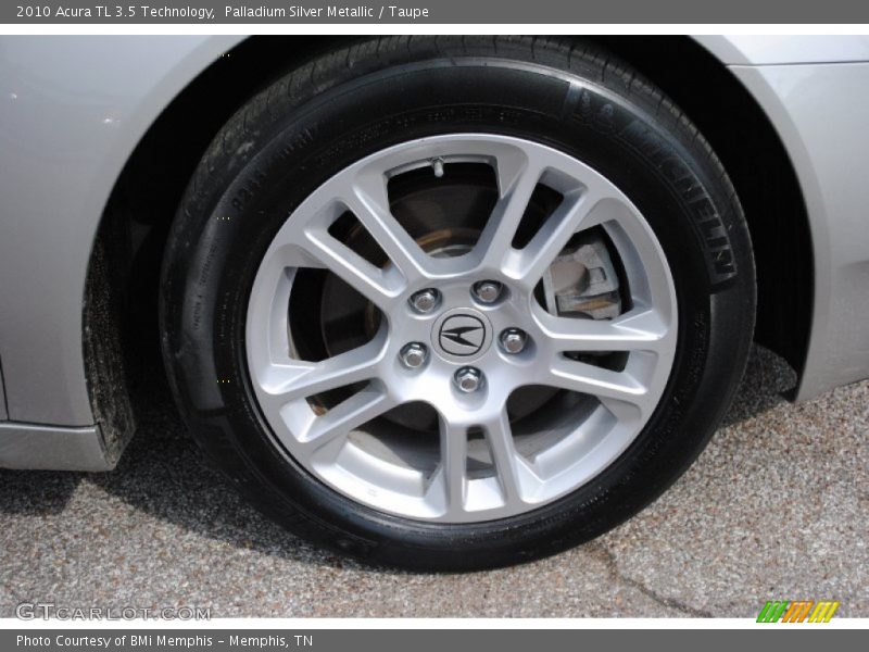 Palladium Silver Metallic / Taupe 2010 Acura TL 3.5 Technology