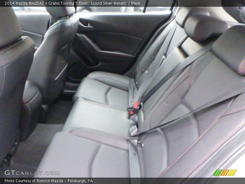 Liquid Silver Metallic / Black 2014 Mazda MAZDA3 s Grand Touring 5 Door