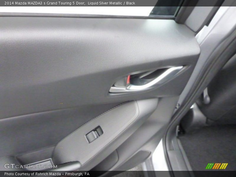 Liquid Silver Metallic / Black 2014 Mazda MAZDA3 s Grand Touring 5 Door
