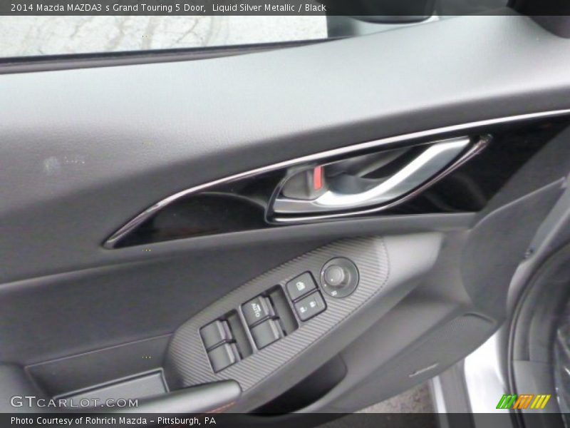 Liquid Silver Metallic / Black 2014 Mazda MAZDA3 s Grand Touring 5 Door