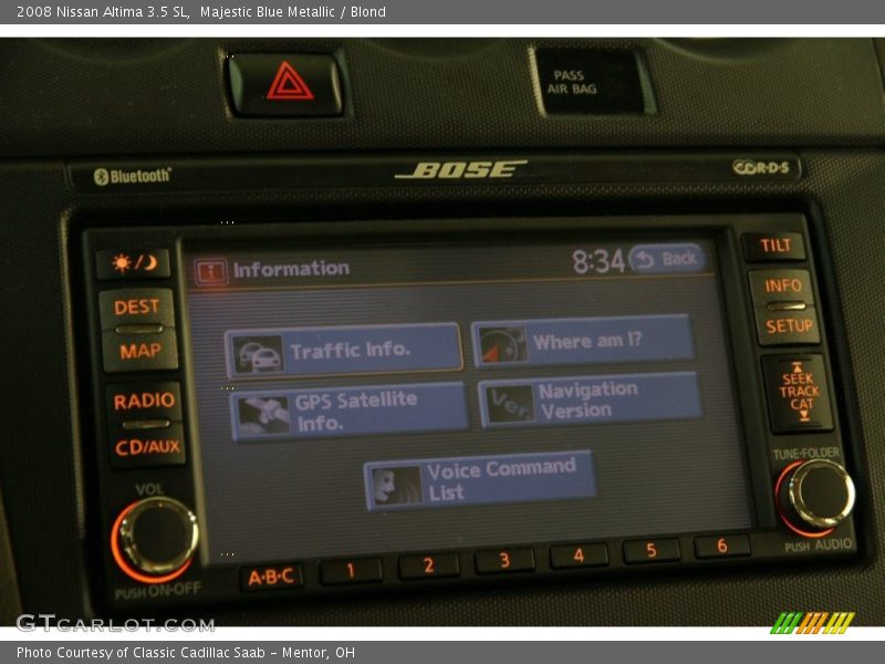 Majestic Blue Metallic / Blond 2008 Nissan Altima 3.5 SL