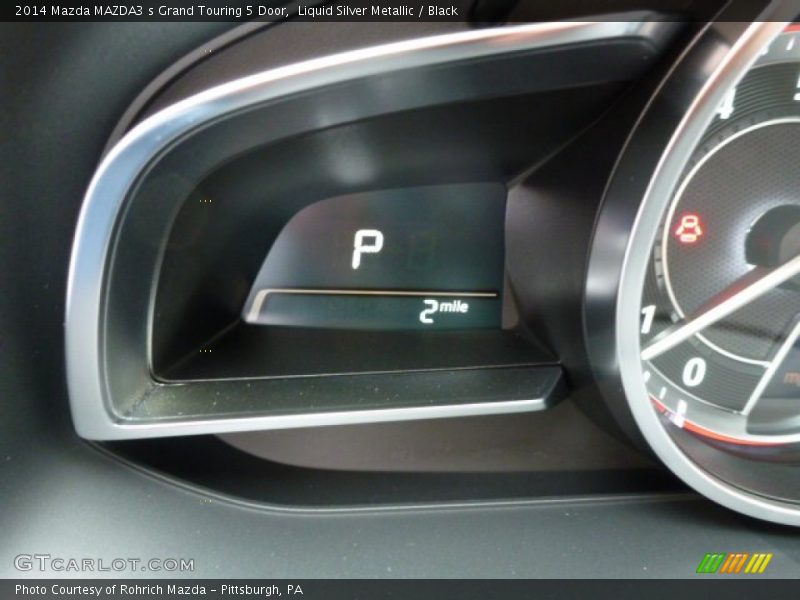 Liquid Silver Metallic / Black 2014 Mazda MAZDA3 s Grand Touring 5 Door