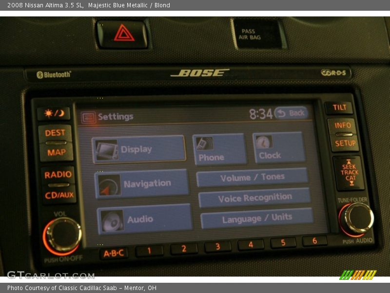 Majestic Blue Metallic / Blond 2008 Nissan Altima 3.5 SL