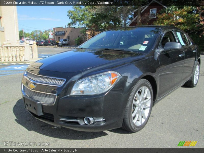 Dark Gray Metallic / Cocoa/Cashmere 2009 Chevrolet Malibu LTZ Sedan