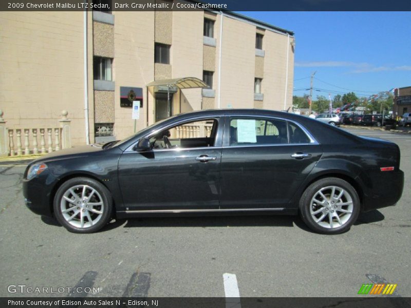 Dark Gray Metallic / Cocoa/Cashmere 2009 Chevrolet Malibu LTZ Sedan