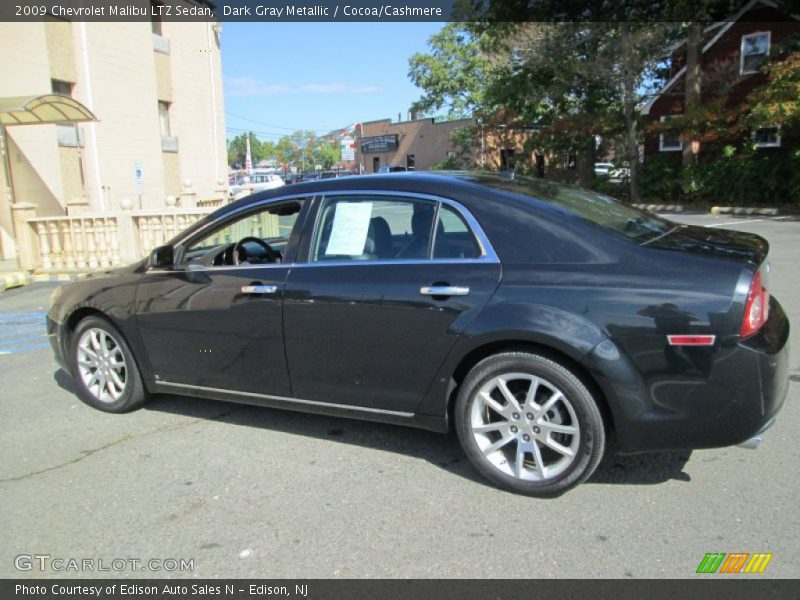 Dark Gray Metallic / Cocoa/Cashmere 2009 Chevrolet Malibu LTZ Sedan