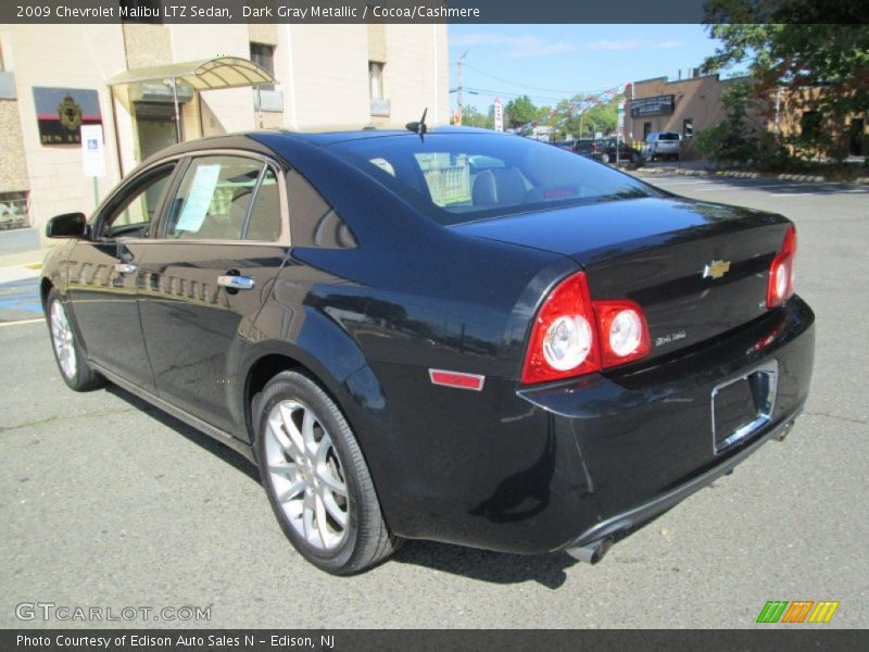 Dark Gray Metallic / Cocoa/Cashmere 2009 Chevrolet Malibu LTZ Sedan