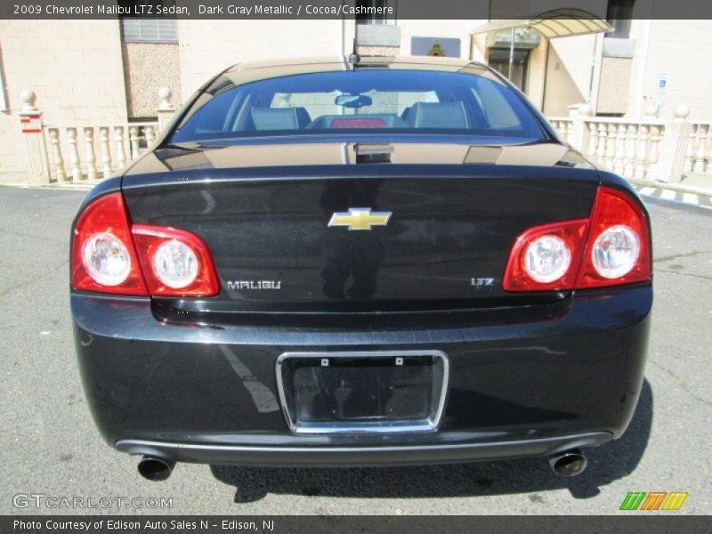 Dark Gray Metallic / Cocoa/Cashmere 2009 Chevrolet Malibu LTZ Sedan