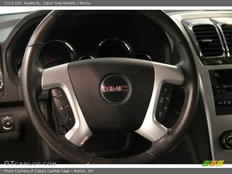 Cyber Gray Metallic / Ebony 2011 GMC Acadia SL
