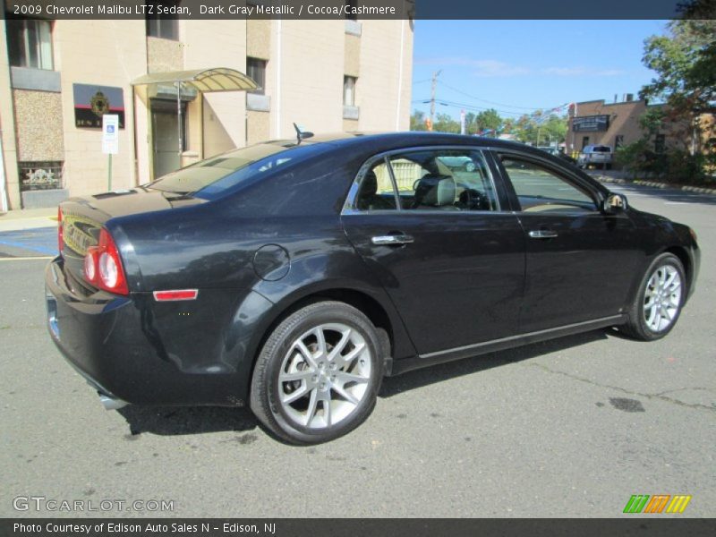 Dark Gray Metallic / Cocoa/Cashmere 2009 Chevrolet Malibu LTZ Sedan