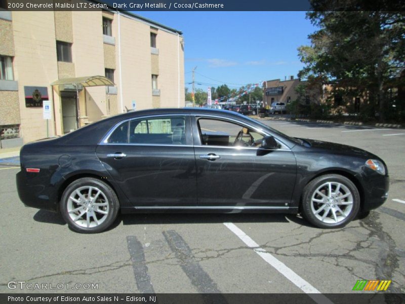 Dark Gray Metallic / Cocoa/Cashmere 2009 Chevrolet Malibu LTZ Sedan