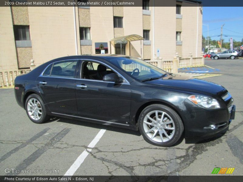 Dark Gray Metallic / Cocoa/Cashmere 2009 Chevrolet Malibu LTZ Sedan