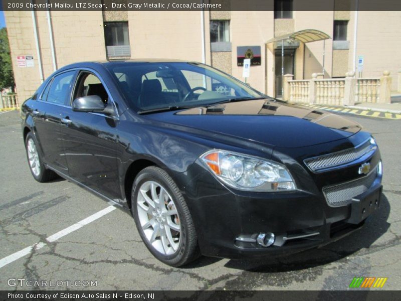 Dark Gray Metallic / Cocoa/Cashmere 2009 Chevrolet Malibu LTZ Sedan