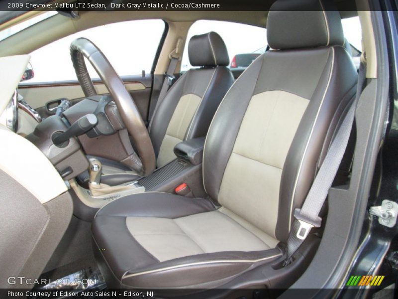 Dark Gray Metallic / Cocoa/Cashmere 2009 Chevrolet Malibu LTZ Sedan