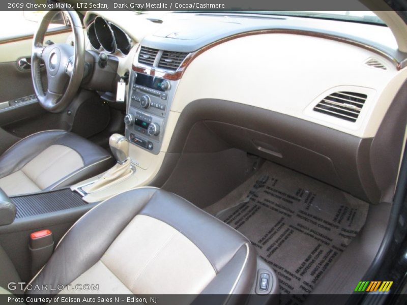 Dark Gray Metallic / Cocoa/Cashmere 2009 Chevrolet Malibu LTZ Sedan