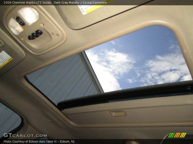 Dark Gray Metallic / Cocoa/Cashmere 2009 Chevrolet Malibu LTZ Sedan