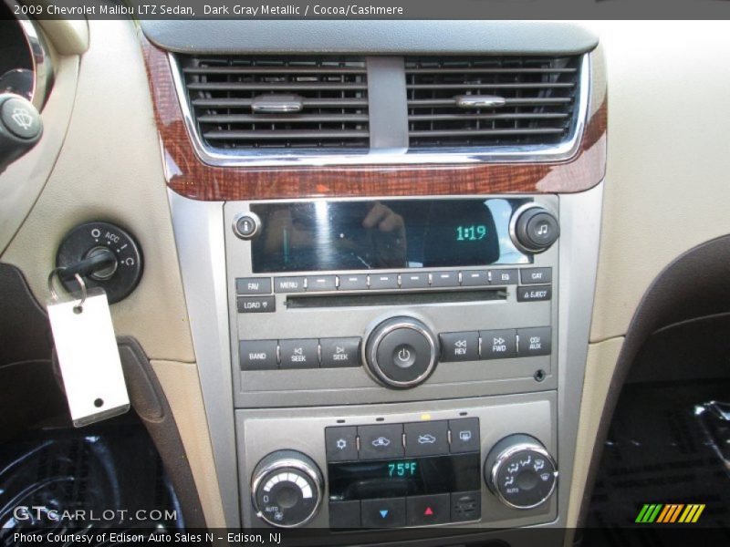 Dark Gray Metallic / Cocoa/Cashmere 2009 Chevrolet Malibu LTZ Sedan