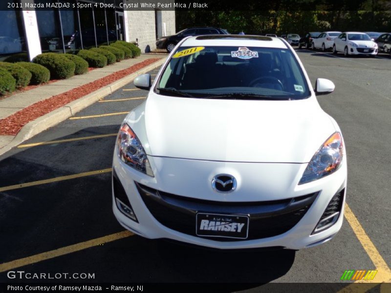 Crystal White Pearl Mica / Black 2011 Mazda MAZDA3 s Sport 4 Door
