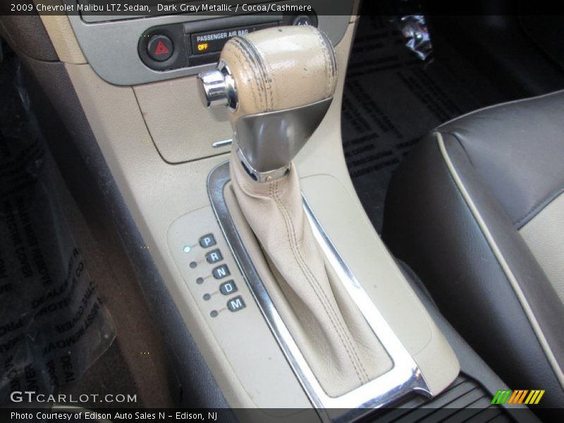 Dark Gray Metallic / Cocoa/Cashmere 2009 Chevrolet Malibu LTZ Sedan