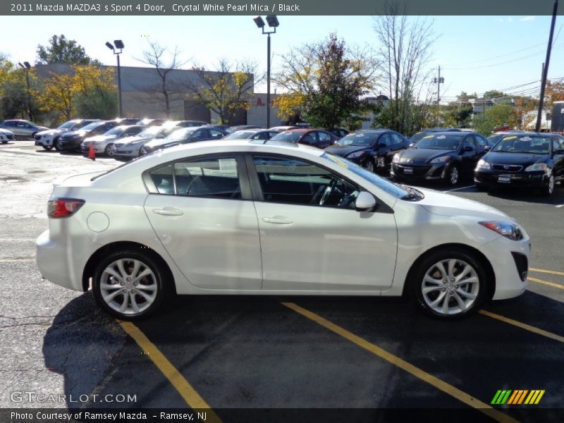 Crystal White Pearl Mica / Black 2011 Mazda MAZDA3 s Sport 4 Door