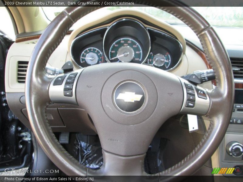 Dark Gray Metallic / Cocoa/Cashmere 2009 Chevrolet Malibu LTZ Sedan