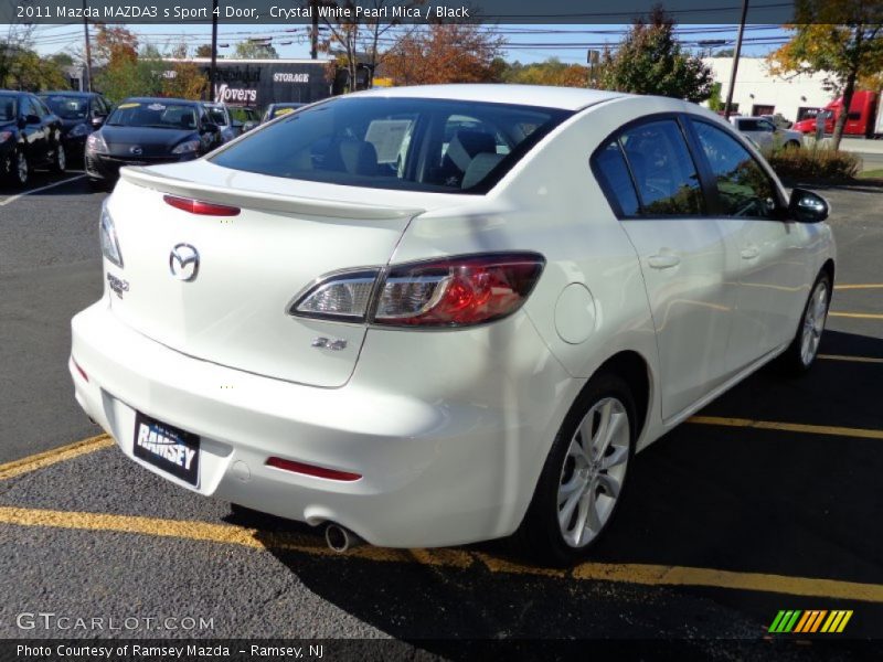 Crystal White Pearl Mica / Black 2011 Mazda MAZDA3 s Sport 4 Door