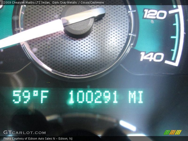 Dark Gray Metallic / Cocoa/Cashmere 2009 Chevrolet Malibu LTZ Sedan